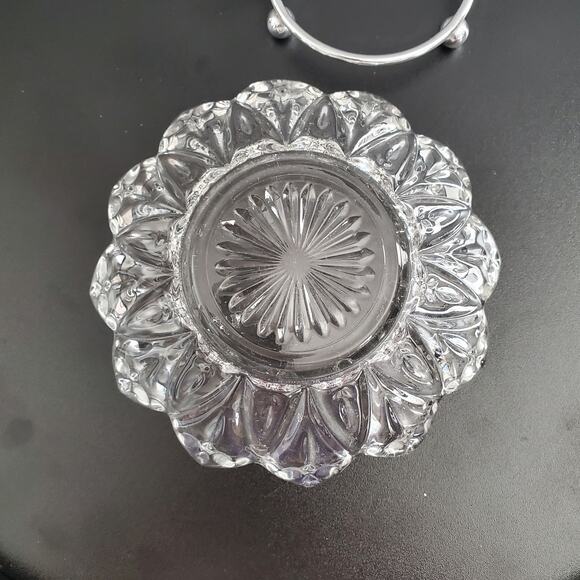 Vintage Cut Glass Crystal Candy Nut Dish - Picture 4 of 7